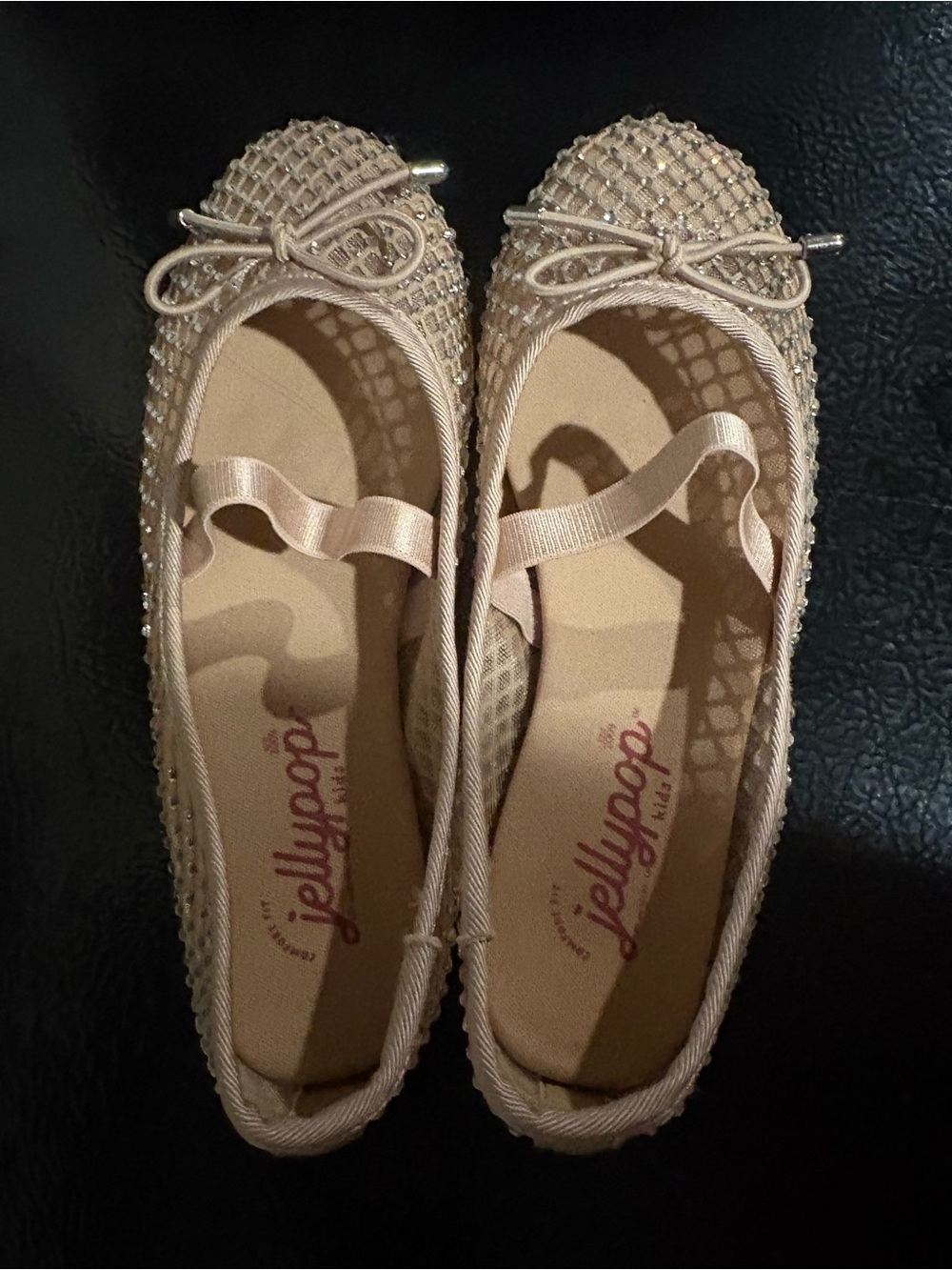Jellypop Light Pink Ballet Flats with Bow